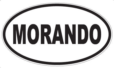 MORANDO - Oval Sticker