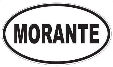 MORANTE - Oval Sticker