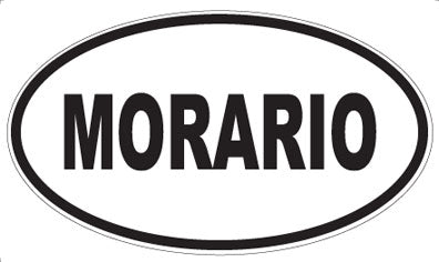 MORARIO - Oval Sticker