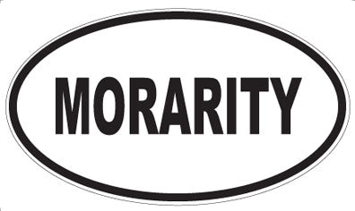 MORARITY - Oval Sticker