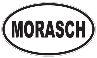 MORASCH - Oval Sticker