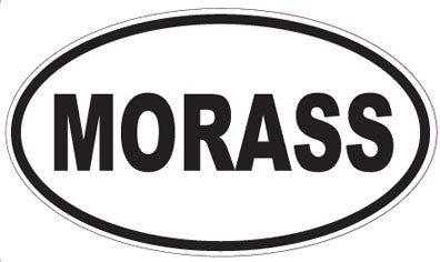 MORASS - Oval Sticker