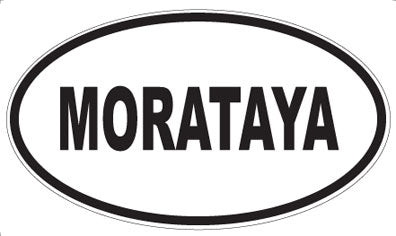 MORATAYA - Oval Sticker