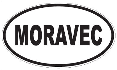 MORAVEC - Oval Sticker