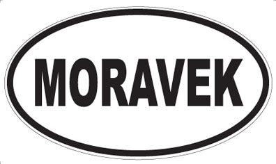 MORAVEK - Oval Sticker