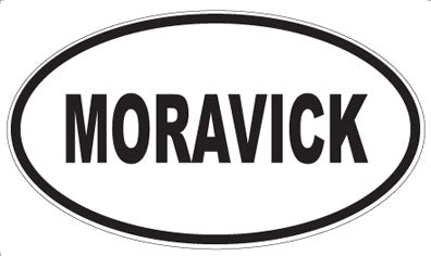 MORAVICK - Oval Magnet