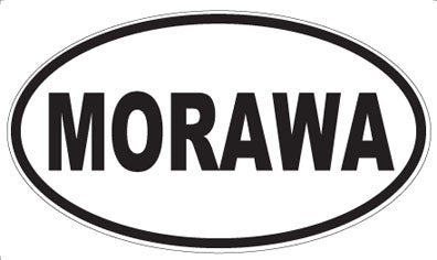 MORAWA - Oval Sticker