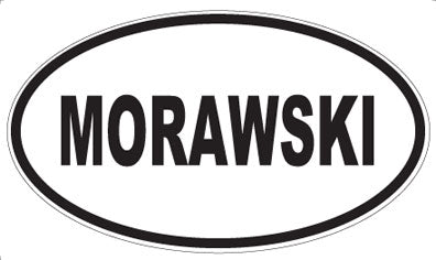 MORAWSKI - Oval Sticker
