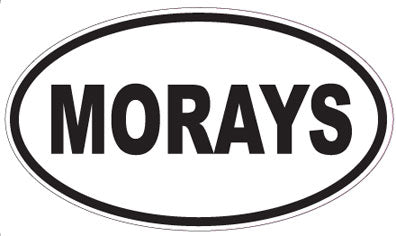 MORAYS - Oval Sticker