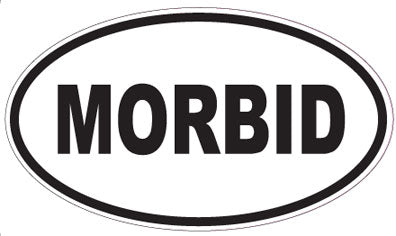 MORBID - Oval Sticker