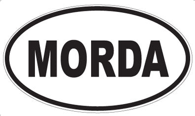 MORDA - Oval Sticker