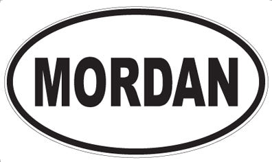 MORDAN - Oval Sticker