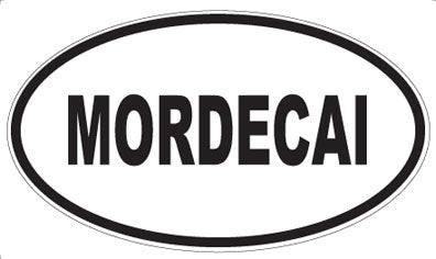MORDECAI - Oval Sticker