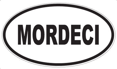 MORDECI - Oval Sticker