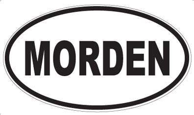 MORDEN - Oval Sticker