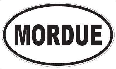 MORDUE - Oval Sticker