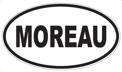 MOREAU - Oval Sticker