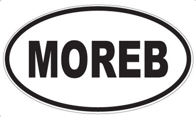 MOREB - Oval Sticker