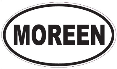 MOREEN - Oval Sticker
