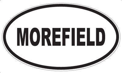 MOREFIELD - Oval Sticker