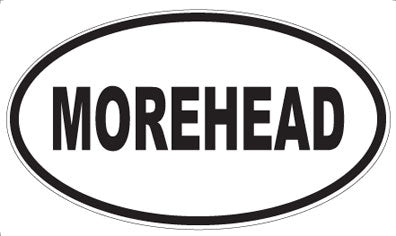 MOREHEAD - Oval Sticker
