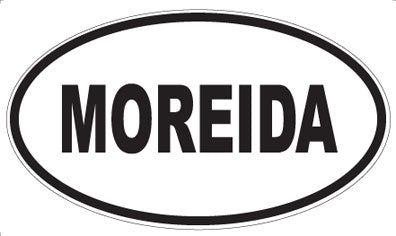 MOREIDA - Oval Sticker
