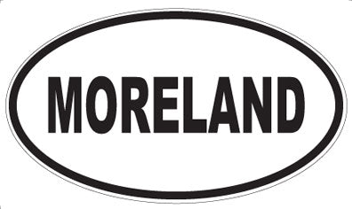MORELAND - Oval Sticker