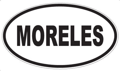 MORELES - Oval Sticker