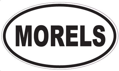 MORELS - Oval Sticker