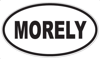 MORELY - Oval Sticker