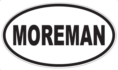 MOREMAN - Oval Sticker