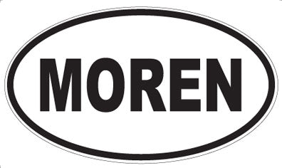 MOREN - Oval Sticker