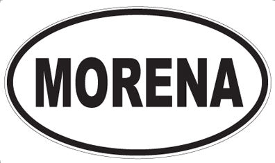 MORENA - Oval Sticker