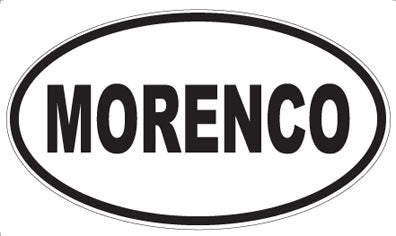MORENCO - Oval Sticker