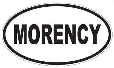 MORENCY - Oval Sticker