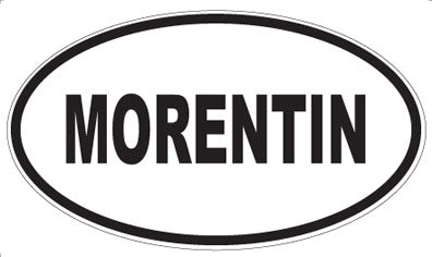 MORENTIN - Oval Sticker