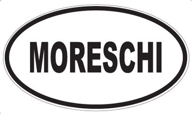 MORESCHI - Oval Sticker