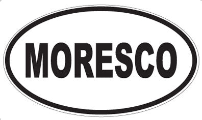 MORESCO - Oval Sticker