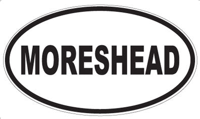 MORESHEAD - Oval Sticker