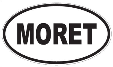 MORET - Oval Sticker