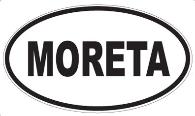 MORETA - Oval Sticker