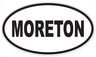 MORETON - Oval Sticker
