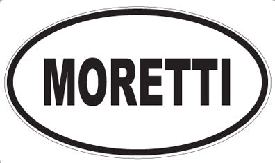 MORETTI - Oval Sticker