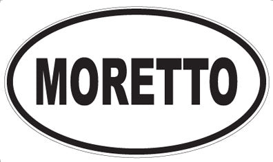 MORETTO - Oval Sticker