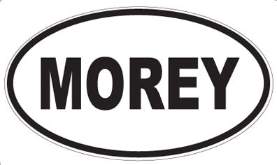 MOREY - Oval Sticker