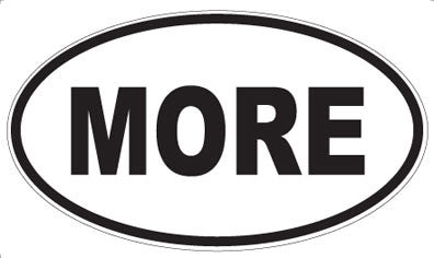 MORE - Oval Magnet