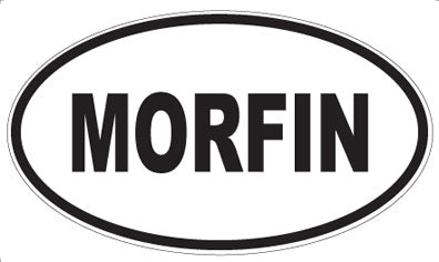 MORFIN - Oval Sticker