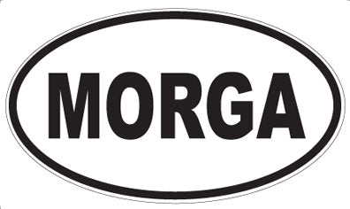 MORGA - Oval Sticker