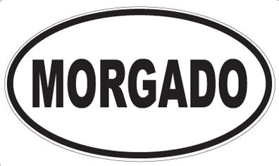 MORGADO - Oval Sticker