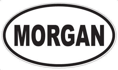 MORGAN - Oval Sticker